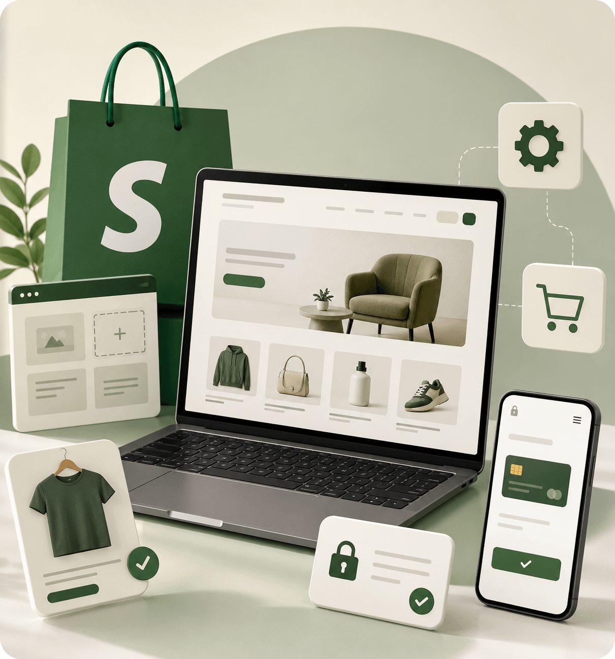 Shopify storefront dashboard build preview
